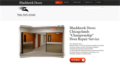 Desktop Screenshot of blackhawkdoorservice.com